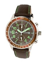 Croton CC311263BRBR Quartz Brown Dial Chrono