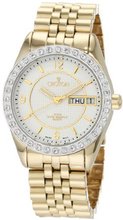 Croton CN207279YLSL Swiss Goldtone White Topaz Bezel