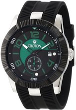 Croton CN307282BSGR Shotgun Black Dial Black Rubber