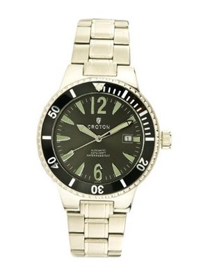 Croton CROTON-CA301181SSBK Aquamatic Black Dial Stainless Steel