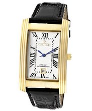 Croton Goldtone Rectangle Case With Champagne Dial