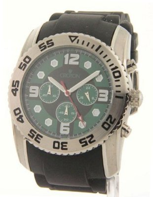 Croton Maccabee Collection Large Rubber Chronograph Sport Cc311292bsgr