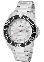 Croton Quartz Stainless Steel Bracelet Silver 44mm Dial 20 ATM CA301228SSSL