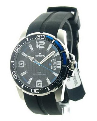 Croton Rubber 24 Hour Date CA301205BSBL