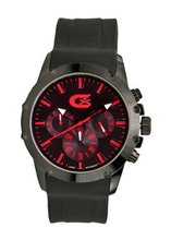 Croton Rubber Chronograph Red Markers CX328023BKRD