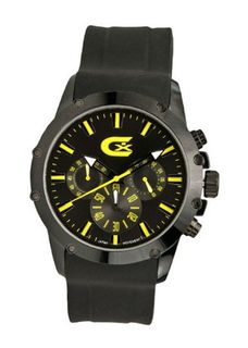 Croton Rubber Chronograph Yellow Markers CX328023BKYL