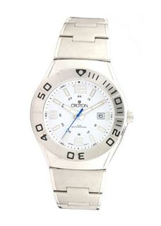 Croton Stainless Steel Date Casual CA301237SSDW