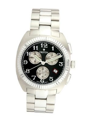 Croton Steel Chrono 3 Eye Date CC311293SSBK
