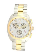 Croton Steel Two Tone Chrono 3 Eye Date CC311293TTDW