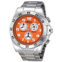 Reliance by Croton Chronograph Orange Dial Stainless Steel RE306052SLOR