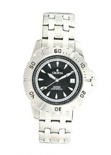 uCroton Aquamatic Automatic Black Textured Dial Stainless Steel 