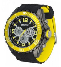 CROW-NO Chronograph 5ATM Sports Yellow