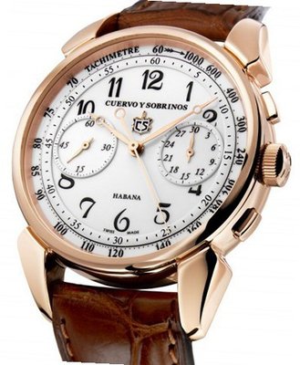 Cuervo Y Sobrinos Torpedo Torpedo Historiador Chronograph