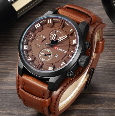 Curren 466 коричневые