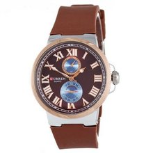 Curren Silver-Brown 8160-2