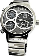 Curtis & Co. 2013 Big Time World Stainless Steel Grey Dial Swiss Made Numbered Limited Edition