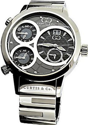 Curtis & Co. 2013 Big Time World Stainless Steel Grey Dial Swiss Made Numbered Limited Edition