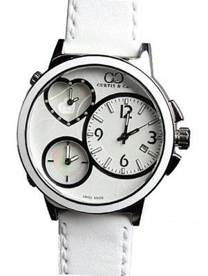 Curtis & Co. Ladies Big Time Love 50mm White Dial Mother of Pearl w/Diamonds Limited Edition