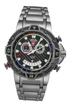 Military Chronograph Swiss Black Regatta Yacht Racing Typhoon CX Titanium Carbon Fiber