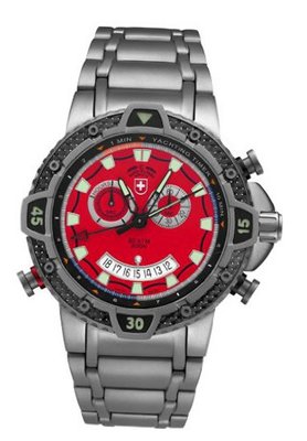 Military Chronograph Swiss Red Regatta Yacht Racing Typhoon CX Titanium Carbon Fiber