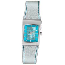 D&G Dolce & Gabbana DW0157 White Crystal Silver Leather