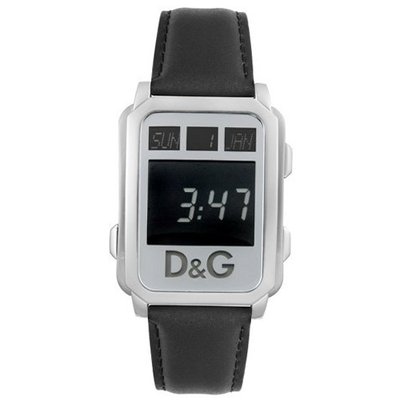 D&G Dolce & Gabbana DW0159 Sea Quest Collection Digital Black Leather