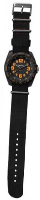 Dakota es EL Field Sport, Black/Orange Dial, w/Black Strap 2160-4