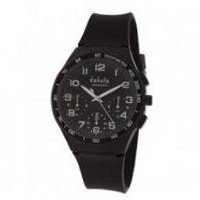 Dakota es Plastic Chrono, Black Dial/Case/Soft PV Strap 2081-8