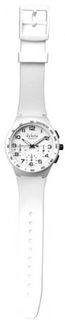 Dakota es Plastic Chrono, White Dial/Case/Soft PV Strap 2082-7