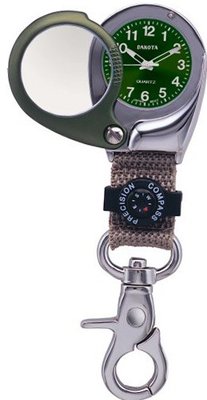 [DAKOTA] outdoor carabiner * Back Pack Magnifier * Green