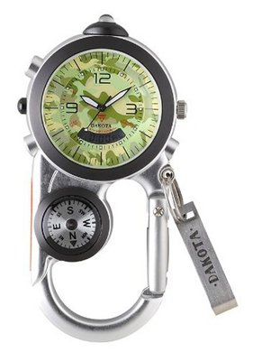 Dakota - Outdoor carabiner New design Angler2 - Silver / camouflage