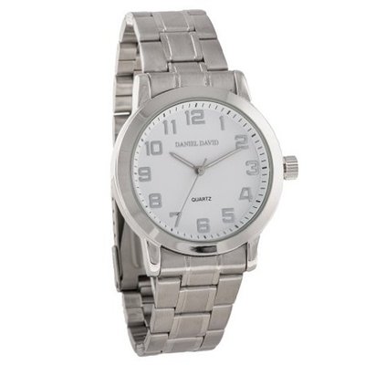 Daniel David DD11201 - Casual - Silver-Tone Bracelet & White Dial