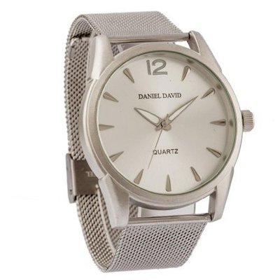 Daniel David DD11601 - Dress - Silver Dial & Stainless Steel Mesh Band