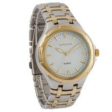 Daniel David DD11901 - Dress - Two-Tone Silver & Gold Bracelet with White Dial