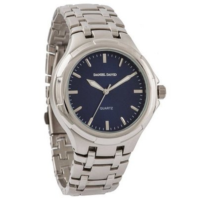 Daniel David DD11903 - Casual - Silver-tone Bracelet and Black Dial