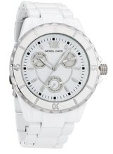 Daniel David HA0211 - Fashion - White Bracelet & Dial Boyfriend Style