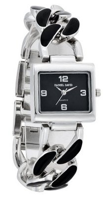 Daniel David HA0319 - Dress - Silver & Black Self-Adjustable Links