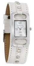 Daniel David HA0320 - Fashion - Stylish White Band & Silver Dial