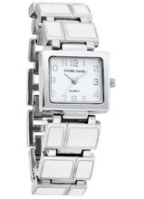 Daniel David HA0467 - Casual - White & Silver-tone Self-Adjustable Links