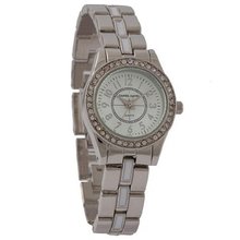 Daniel David `s DD12001 - Fashion - Silver & Epoxy-accent Rhinestone-Accent Dial Bracelet