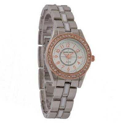 Daniel David `s DD12003 - Fashion - Rhinestone-Accent Dial and Metal Bracelet