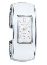 Daniel David Stylish White & Silver-tone Bangle
