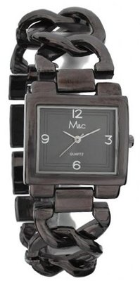 M&c FC0316 - Dress - Charcoal Self-adjustable Links & Rectangle Dial
