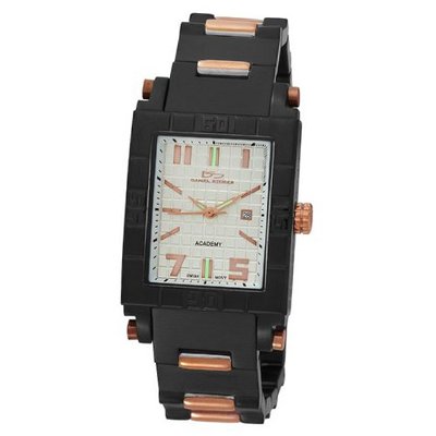 Daniel Steiger 5000-M Academy Swiss Quartz Black and Rose Gold