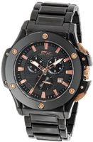 Daniel Steiger 8008-M Milano Ion-Plating Black and Rose Gold Fused Chronograph