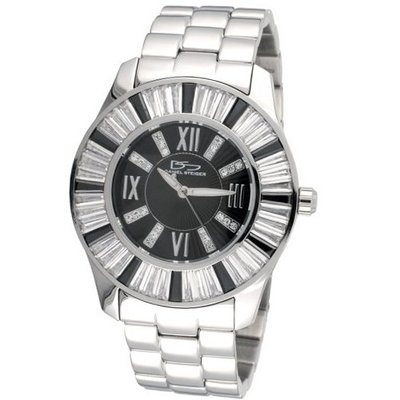 Daniel Steiger 8009K-L Baguette Black and White Diamondeau Stone Set