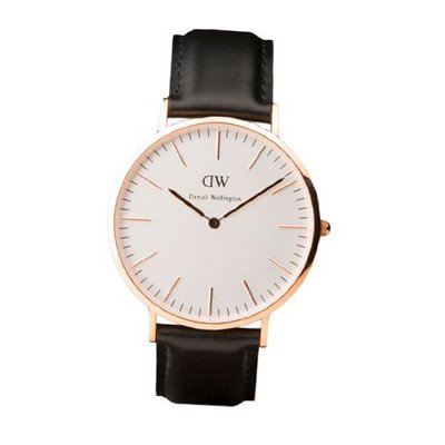 New Daniel Wellington 40mm Round Rose Gold Case Sheffield Classic