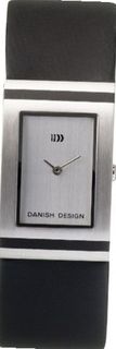 Danish Design IQ12Q523 Stainless Steel Case Silver Dial Leather Band