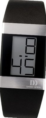 Danish Design IQ12Q641 Stainless Steel Case Digital Dial Leather Band