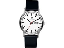 Danish Design IQ12Q974 Titanium Case White Dial Leather Band
